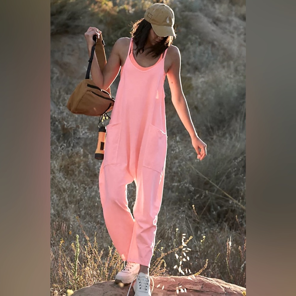 NWOT FpFree People Hot Shot Pink onesie small